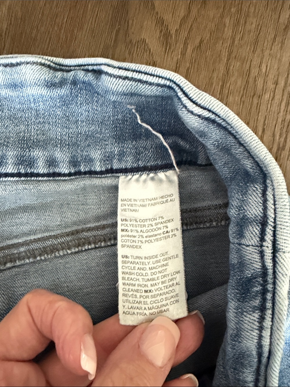 Chico's Light Blue Cropped Distressed Jeans - Picture 8 of 8